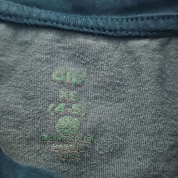 Green tye dyed planet short sleeve kids tee size XS 4/5 - Picture 3 of 4